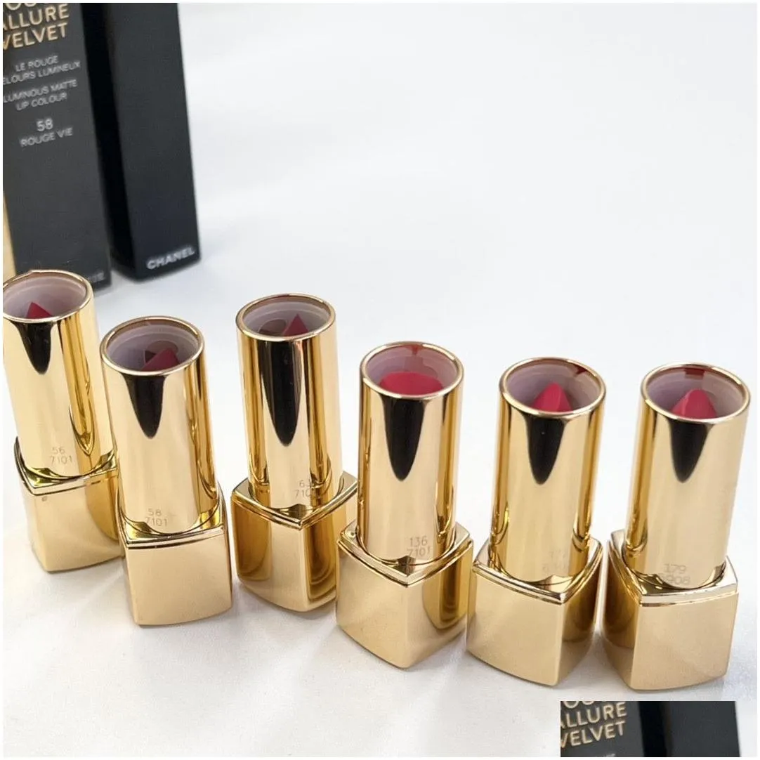 EPACK Rouge Allure Velvet Matte Lipstick Lip Colour 3g Lipcolour Lipstick Makeup Moisturizing Lip Cosmetic Waterproof 14colors