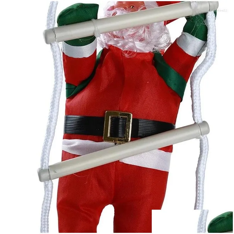 Christmas Decorations Santa Claus Climbing Ladder Doll Tree Hanging Decoration Indoor Door Wall Pendant Year Gifts