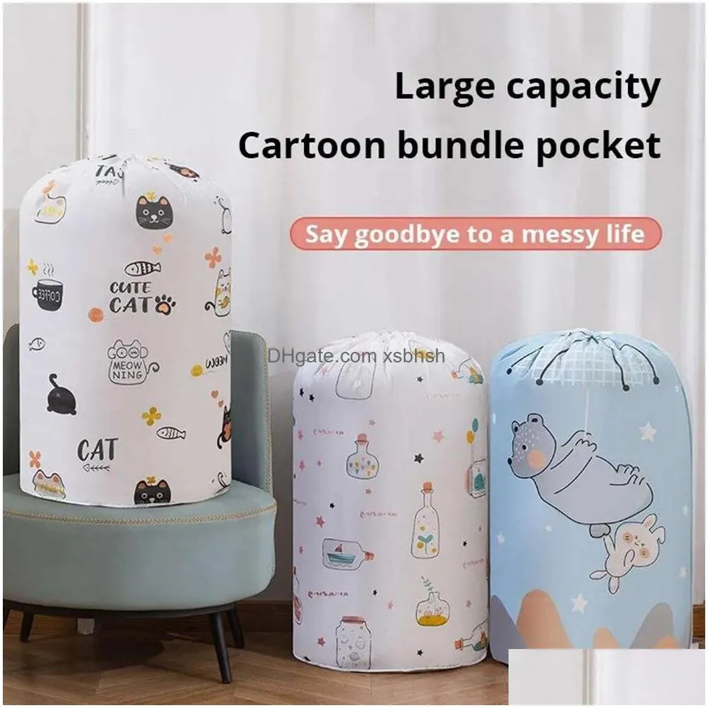  storage bags collapsible storage bag clothes storage box travel portable storage box transparent bag clothes blanket baby toy