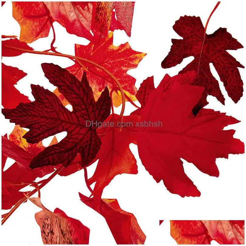 fall garland maple leaf hanging vine garland artificial autumn garland thanksgiving decor for home wedding party christmas