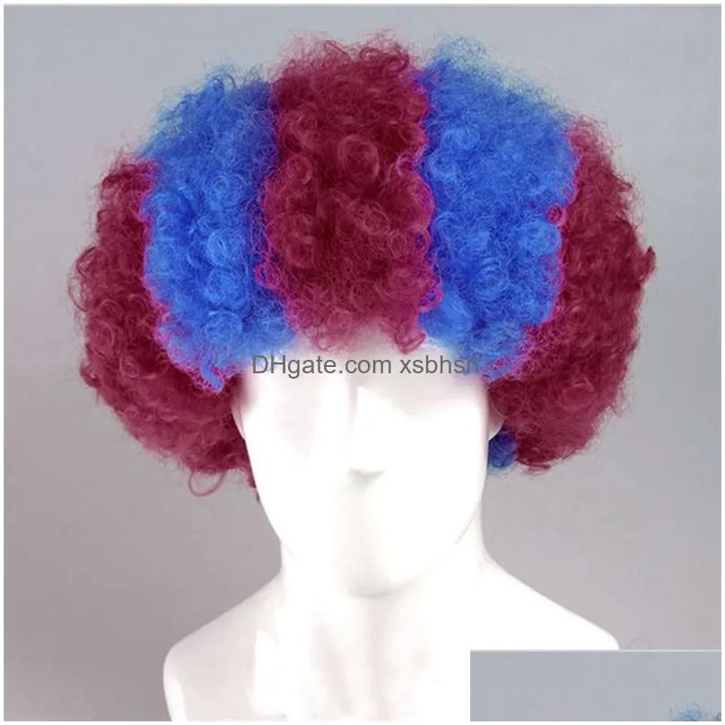 halloween party clown wig carnival cosplay costume daily wear party headwear football club accessory