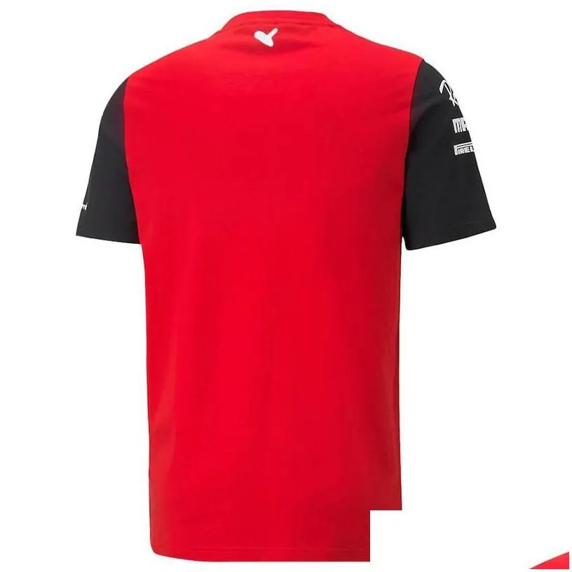 Classic Ferrari F1 T-Shirt Apparel Forma 1 Fans Extreme Sports Breathable Clothing Top Oversized Short Sleeve Custom Drop Delivery