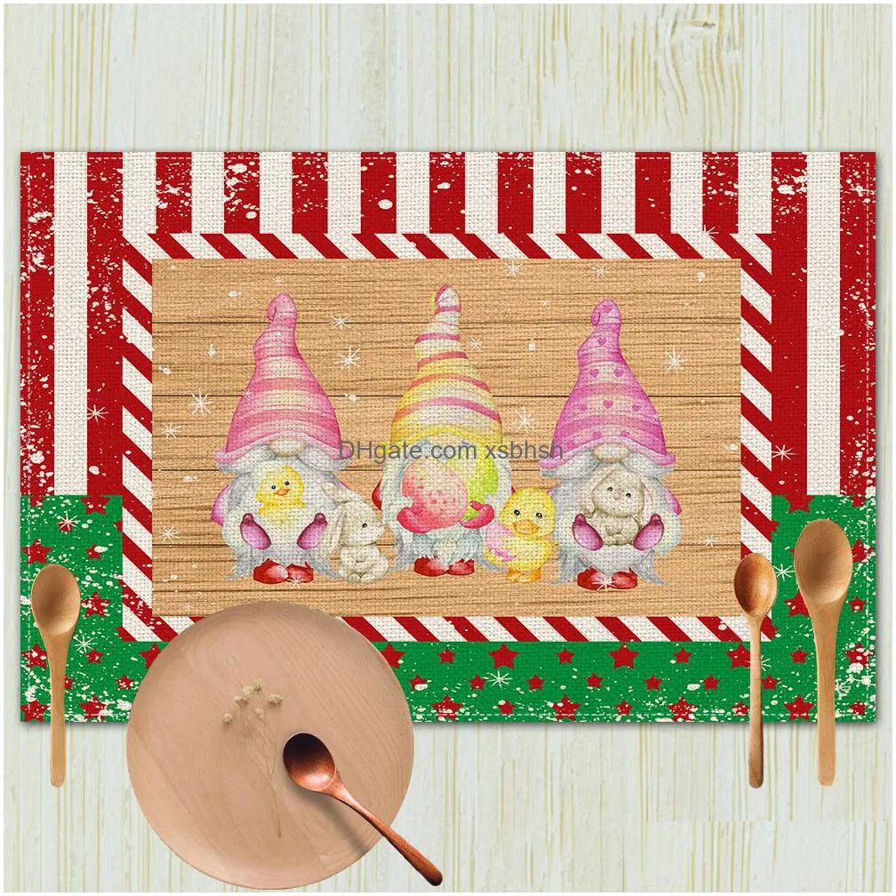 snowman christmas placemats for dining table year seasonal winter xmas holiday rustic vintage washable table mats