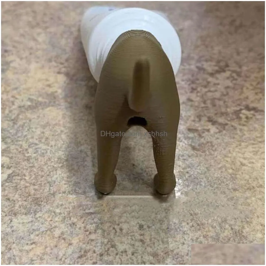  pooping dog butt toothpaste topper pooping toothpaste cap vomit topper dispenser cap animal funny gadgets gift for friends