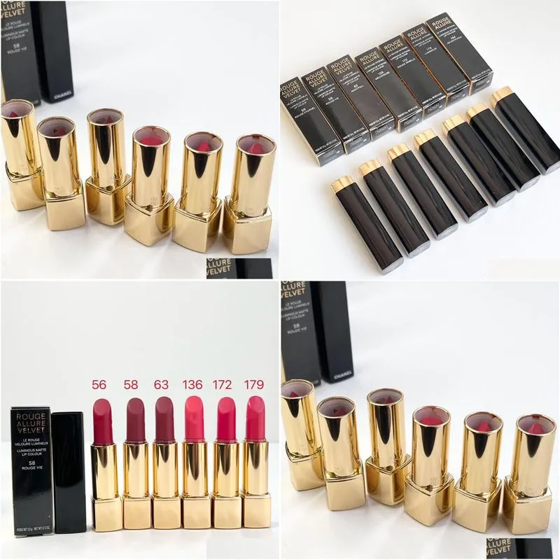 EPACK Rouge Allure Velvet Matte Lipstick Lip Colour 3g Lipcolour Lipstick Makeup Moisturizing Lip Cosmetic Waterproof 14colors