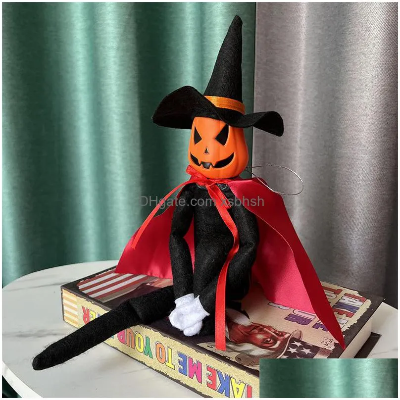 halloween pumpkin elf home office tabletop decoration baby kids creative pumpkin toys