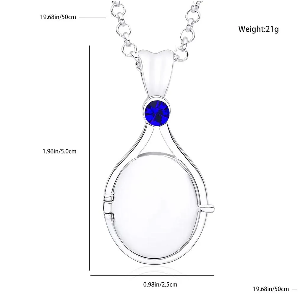 Pendant Necklaces Classic Tv Series Just Add Water Necklace Fashion Natural Zircon Silver Plated Copper H2O Mermaid Jewelry Fans Present
