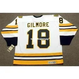 Throwback Mens Jerseys Happy Gilmore Ccm Vintage White Retro Hockey Jersey