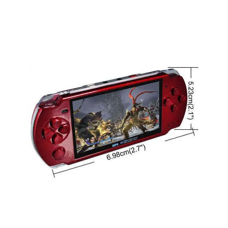 NEW Built-in 5000 games, 8GB 4.3 Inch PMP Handheld Game Player MP3 MP4 MP5 Player Video FM Camera Portable Game Console L23116