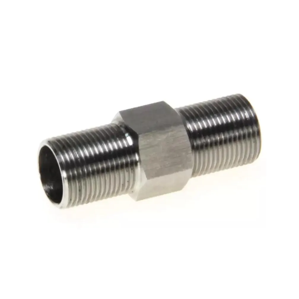 1/2-28 Male to Male Stainless Steel Filter Thread Connector for Napa 4003 Wix 24003 SS Solvent Trap End Cap Extension Adapter