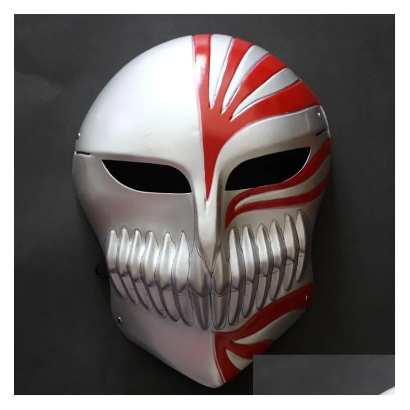 Death Ichigo Kurosaki Bleach Christmas Dance Masquerade Party Cosplay Halloween Cool Mask 220705