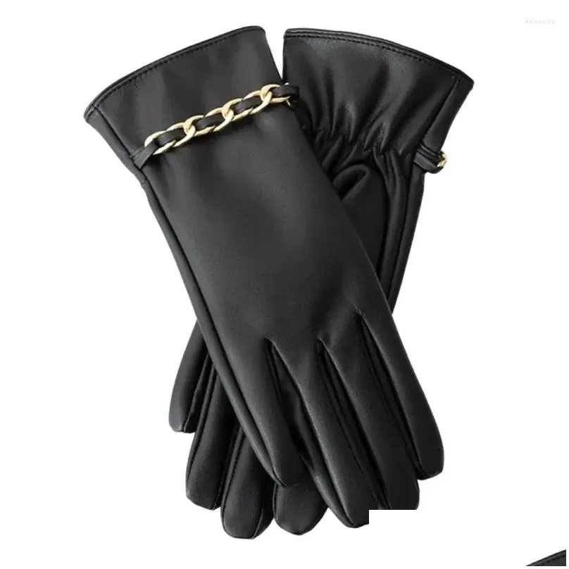 Cycling Gloves Ridding Skin-touch Thermal Anti-slip Coldproof Trendy Outdoor Sport Touch Screen Female Warm