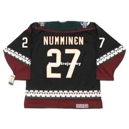 New Jerseys Mens Teppo Numminen 2002 Ccm Vintage Retro Hockey Jersey Vintage Long Sleeves