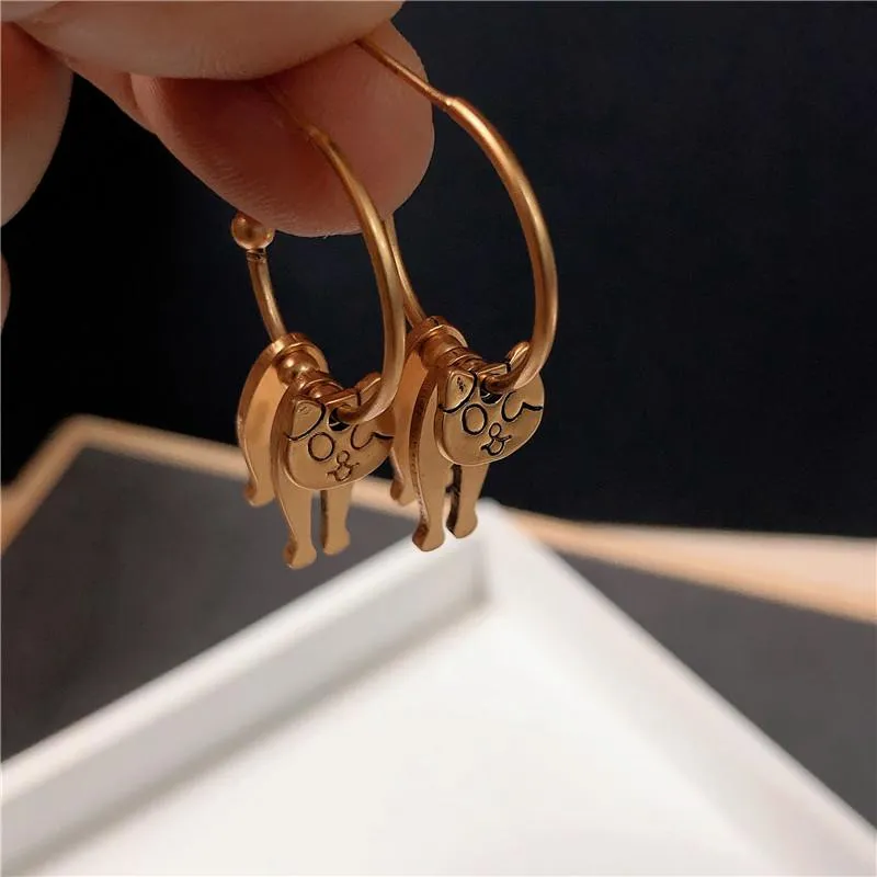 vintage do old hollow out funny cat ear ring three-dimensional creative cartoon animal ear ring