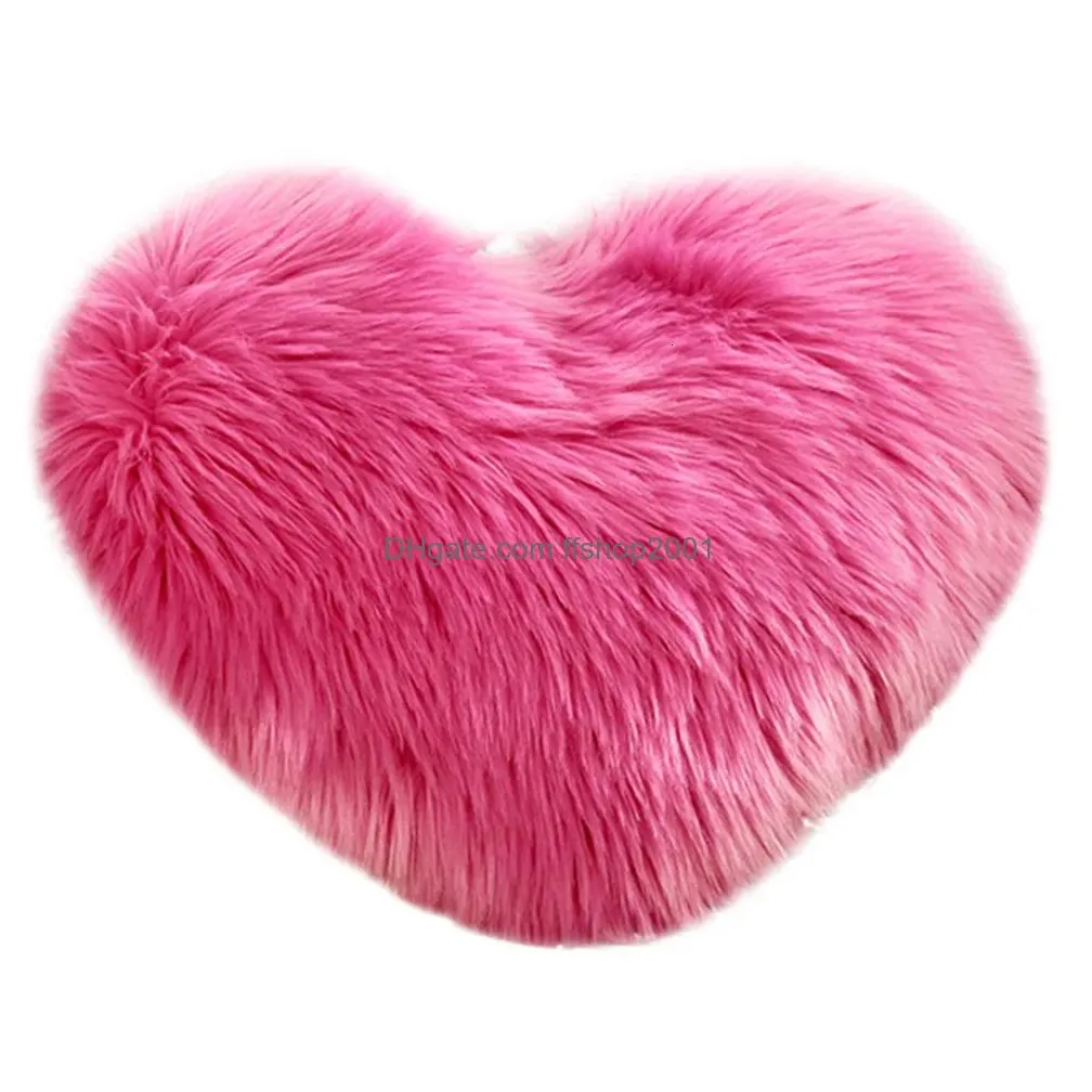 cushiondecorative pillow pink heart shape throw sofa seat cushion stuffed plush doll toy home decoration cushions wedding lovers gift