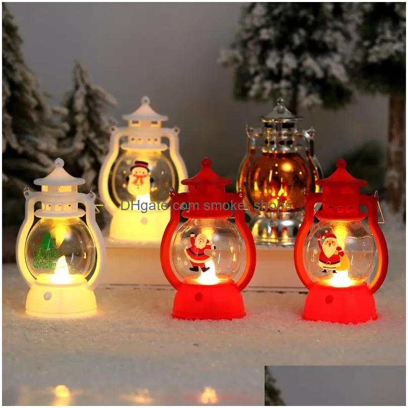 other event party supplies christmas toy decorations for home lantern led candle tea light candles xmas tree ornaments santa claus elk lamp kerst