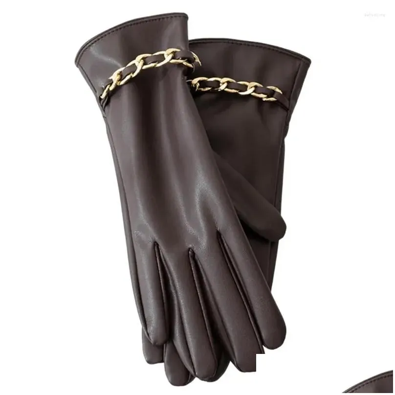 Cycling Gloves Ridding Skin-touch Thermal Anti-slip Coldproof Trendy Outdoor Sport Touch Screen Female Warm