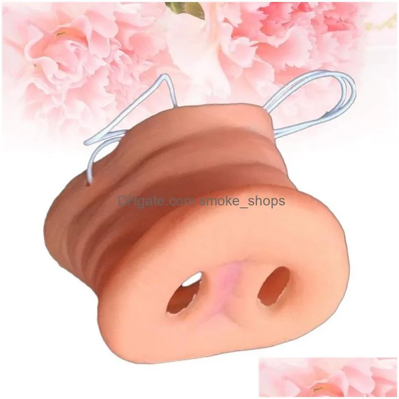 other event party supplies 2 pcs simulation pig nose with elastic band animal costume mask holloween party prop halloween costumes