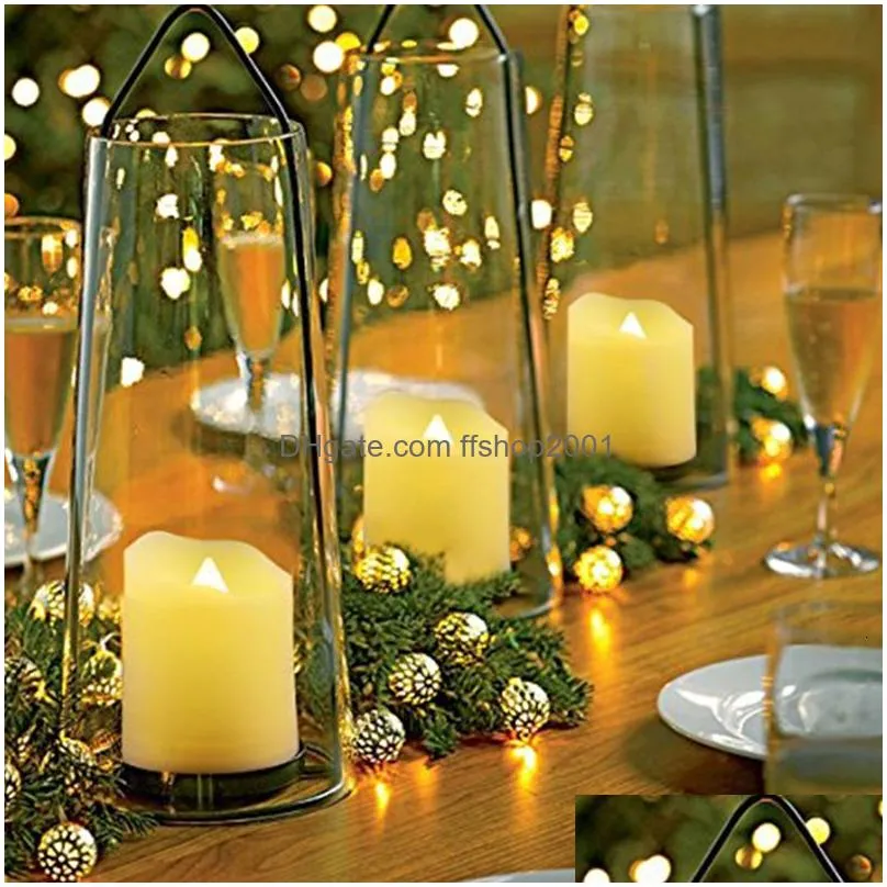 candles led candles with flickering flame timer remote control for wedding home decoration electric usb rechargeable tealights 230808