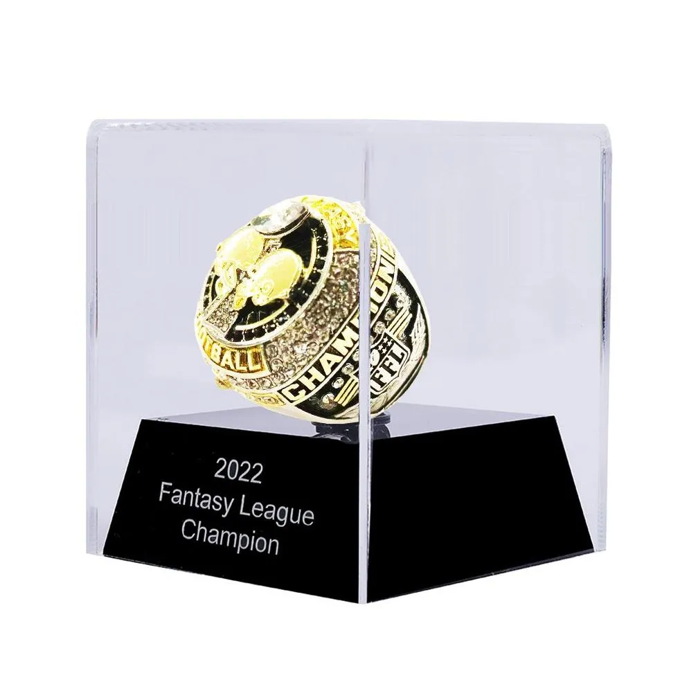 2023 fantasy football ring with stand full size 8-14 Drop Shipping