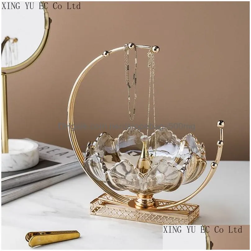 Dishes & Plates Dishes Plates Creative Light Luxury American Glass Fruit Tray Home Living Room Coffee Table Snack Plate Decoration Des Otu8Q