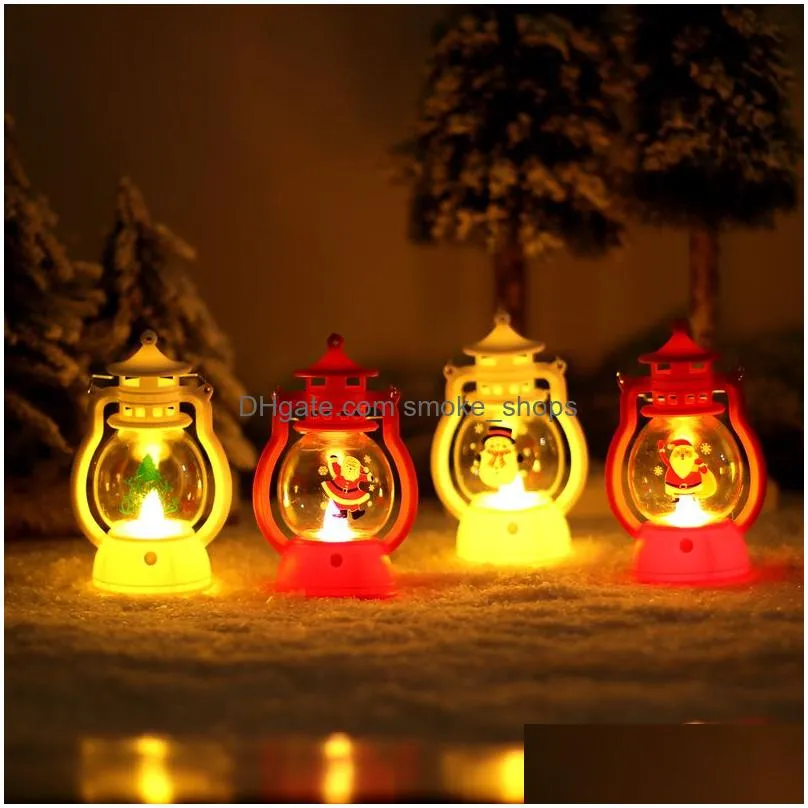 other event party supplies christmas toy decorations for home lantern led candle tea light candles xmas tree ornaments santa claus elk lamp kerst