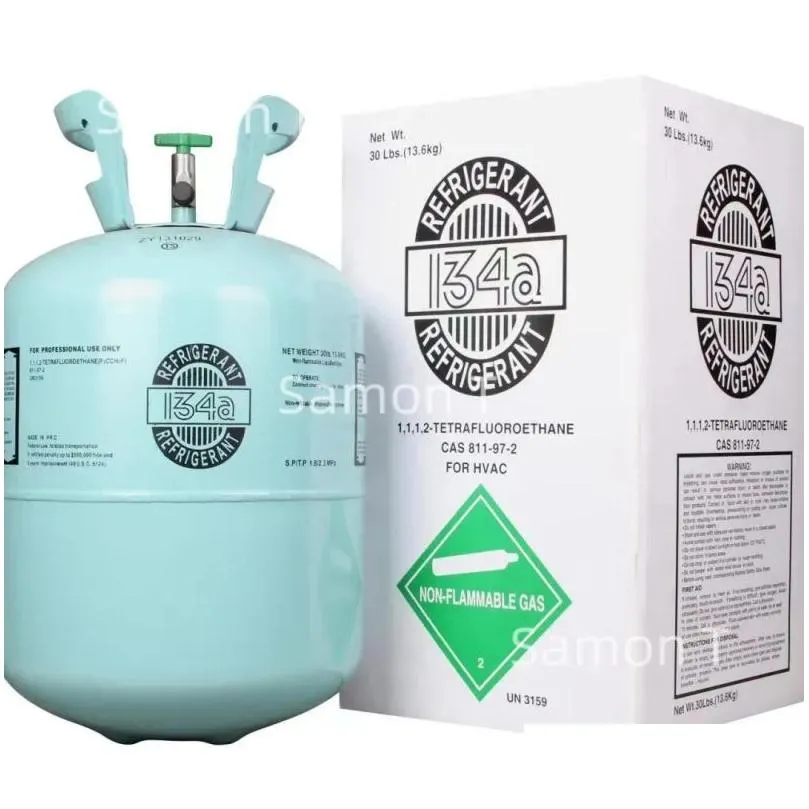 wholesale wholesale Refrigerators Freezers Freon Steel Cylinder Packaging R134a Tank Refrigerant For Air Conditioners Drop Delivery Home Garden A