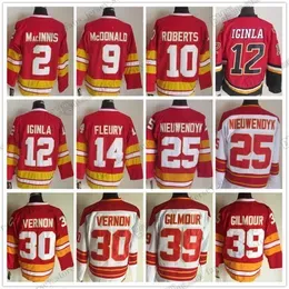 1972-1999 CCM Retro College Hockey Jerseys 2 Al Macinnis 9 Lanny McDonald 10 Gary Roberts 12 Jarome Iginla 14 Theoren Fleury Joe Nieuwendyk Mike Vernon Doug Gilmour