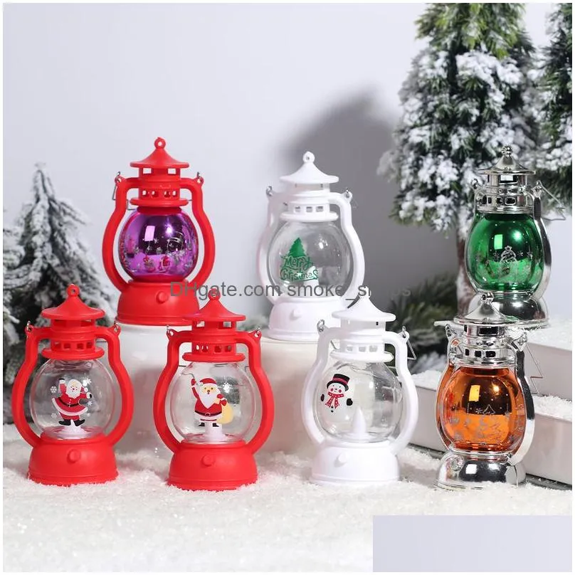 other event party supplies christmas toy decorations for home lantern led candle tea light candles xmas tree ornaments santa claus elk lamp kerst