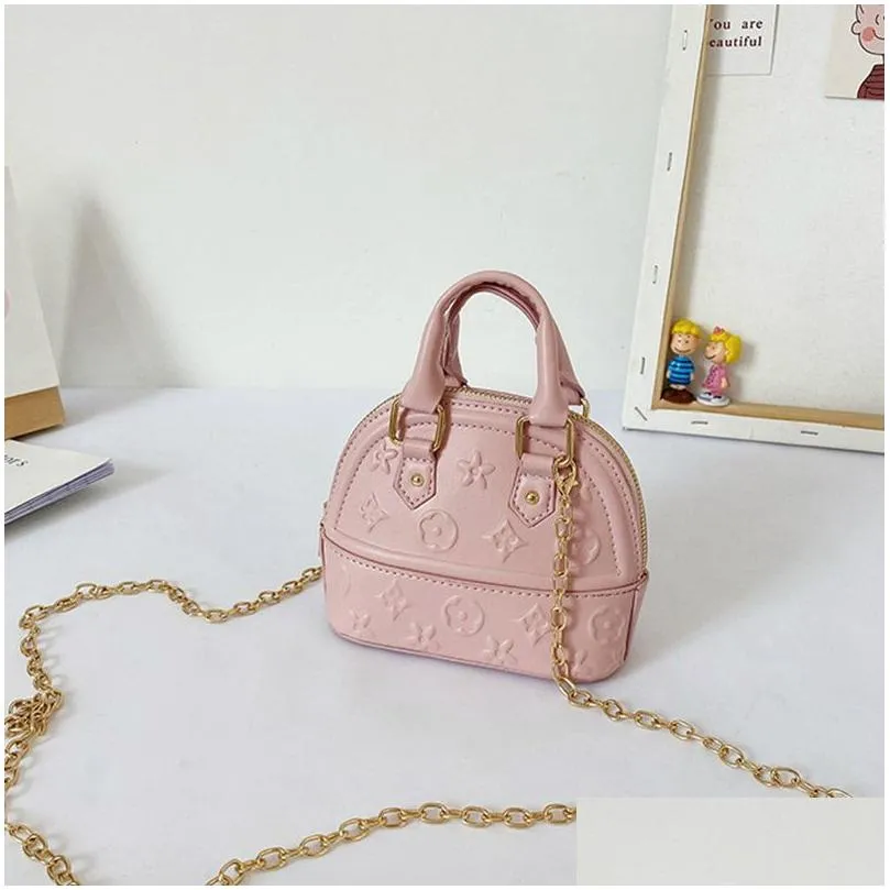 Kids Handbags Fashion Korean Little Girls Mini Princess Cion Purses Lovely Kids Cross-body Shell Bags Children Candies Bags Gifts