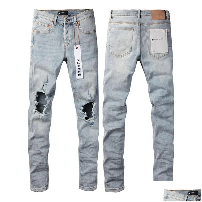 Men`S Jeans Purple Jeans Trousers Designer Men Women Man Amirs Slim Fit Denim Letter Print Pants Mens Streetwear Big Size Drop Delive Otica