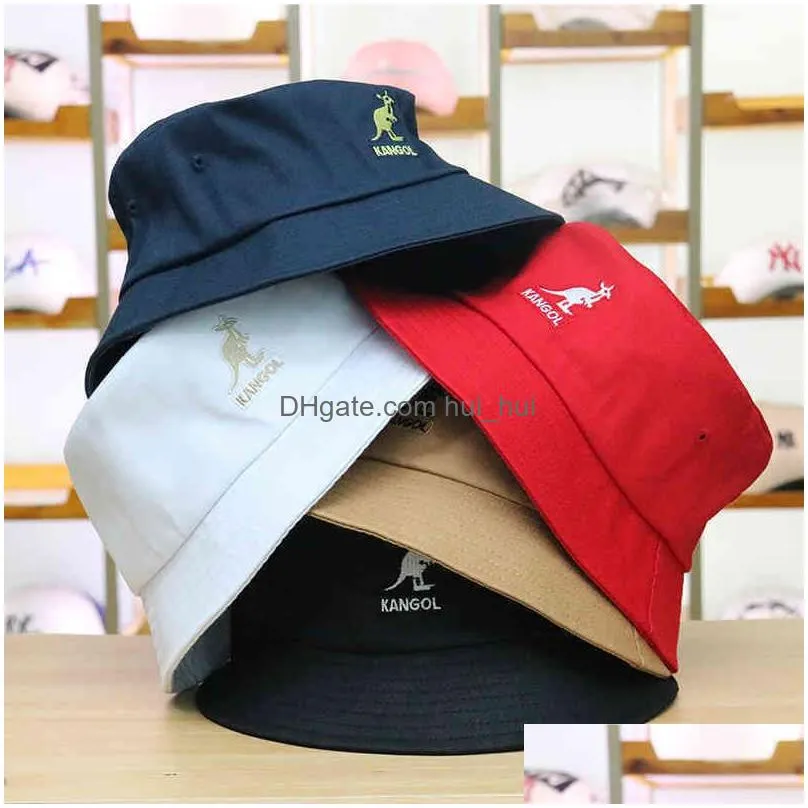 designer cotton bucket hat for men women kangol outdoor sport fishing cap summer sun beach fisher headwear travel climb brand