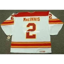 Throwback Mens Jerseys Al Macinnis 1989 Ccm Vintage Home Retro Hockey Jersey