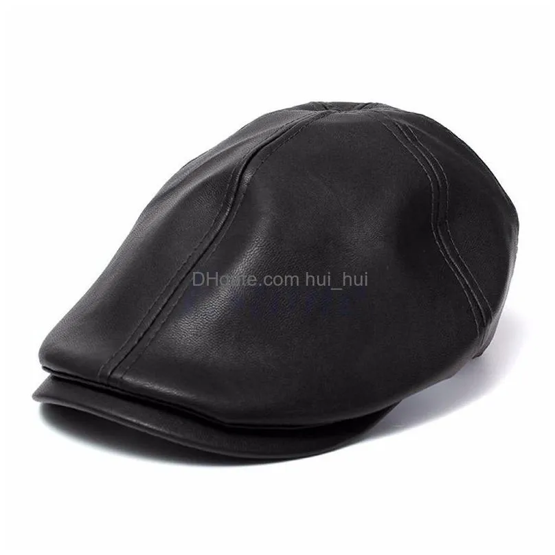 wholemens ivy cap faux leather bunnet sboy beret cabbie gatsby flat golf hat9066583