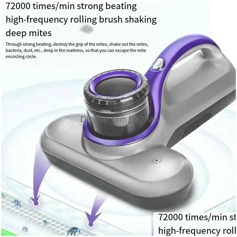 household electric mite remover handheld small vacuum cleaner with high suction to remove mites on the bed