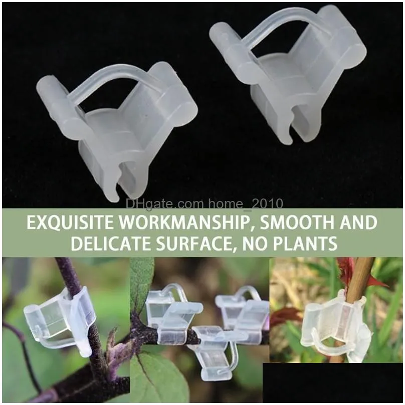 garden supplies other plant stem support clips gripper vine fasteners tomato trellis grafting clamps 50 pieces