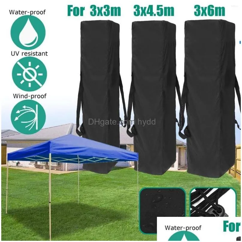 tents and shelters 210d polyester outdoor awnings tent storage bag black pavilion canopy handle design durable gazebo camping supplies