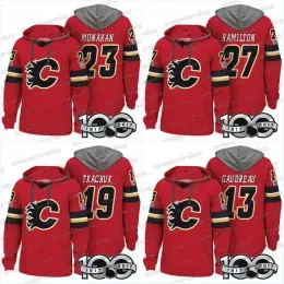 100th Calgary Flames Jerseys 27 Dougie Hamilton 7 T. J. Brodie 23 Sean Monahan 13 Johnny Gaudreau Hoodies Jerseys Sweatshirts