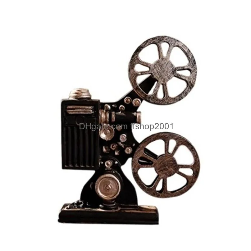  retro nostalgic movie projector model props creative cinema shooting decoration resin crafts 201210