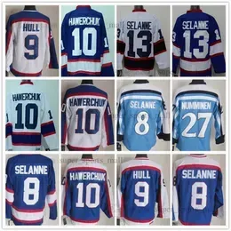 1974-1999 Movie Retro CCM Hockey Jersey 8 Teemu Selanne 13 Teemu Selanne 10 Dale Hawerchuk 9 Bobby Hull 11 Koivu 27 Teppo Numminen Vintage Embroidery Jerseys