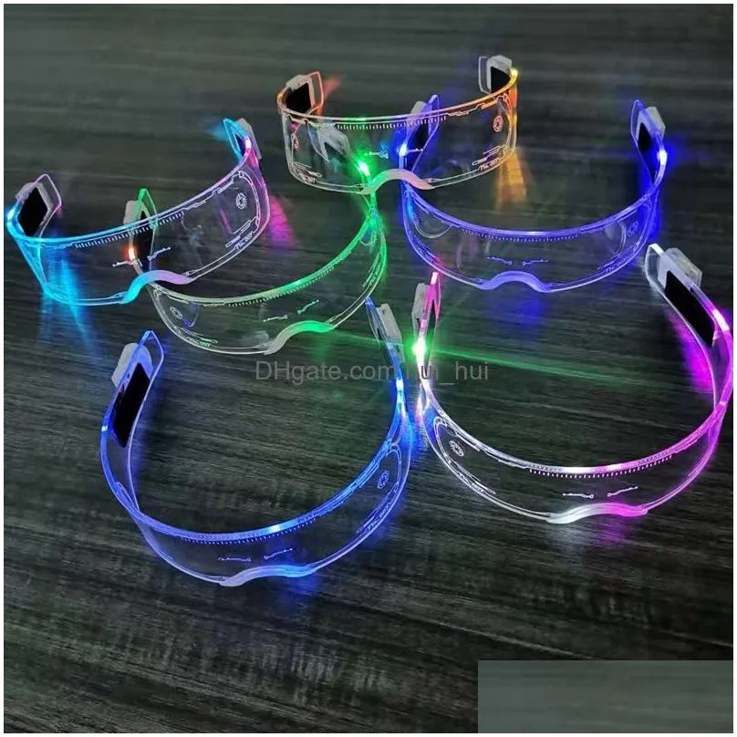 frames cross border goodies led trendy eyeglasses colorful luminous future sense of technology bar bouncing cheering bursting