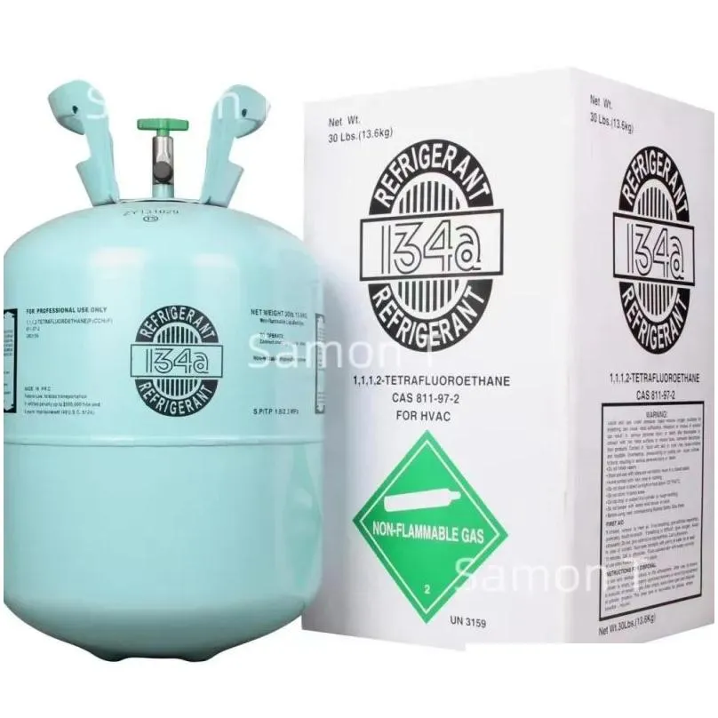 wholesale wholesale Refrigerators Freezers Freon Steel Cylinder Packaging R134a Tank Refrigerant For Air Conditioners Drop Delivery Home Garden A