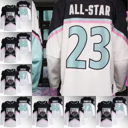``Capitals``2023 All Star Game Hockey Jerseys Eastern Conference Tage Thompson Dylan Larkin Nikita Kucherov Andrei Crosby Alex Ovechkin sgg