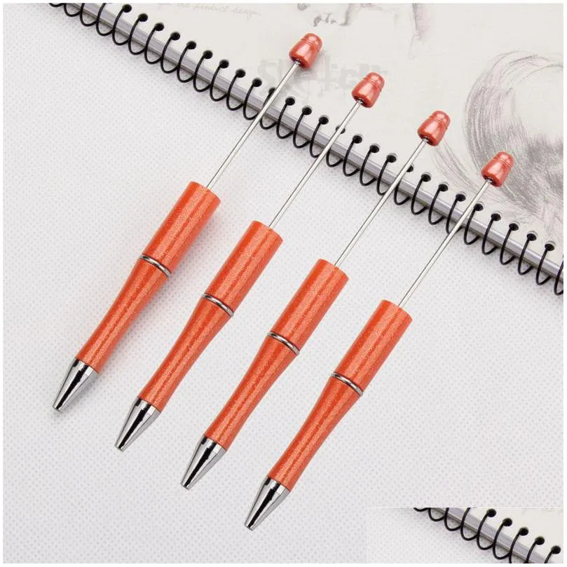 Ballpoint Pens Wholesale Add A Bead Diy Pen Original Beads Customizable Lamp Work Craft Writing Tool Drop Delivery Office School Bus Dhh1V