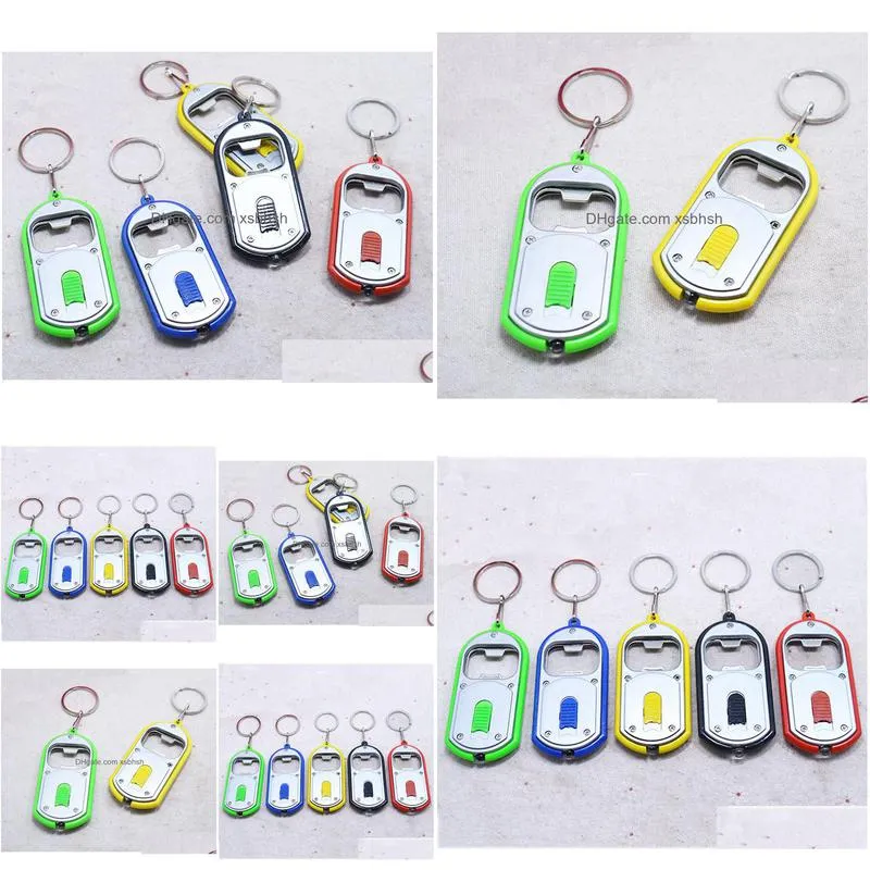 2000pcs led light can opener bottle opener key chain promotion gift customize logo