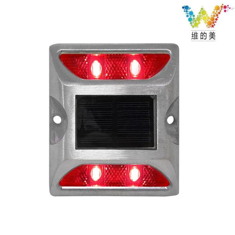 Garden Decorations Road Stud Lawn Garden Ground Solar Cast Warning Strobe Led Drop Delivery Home Garden Patio, Lawn Garden Dhzgs