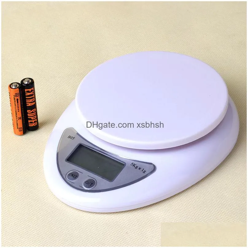 wholesale 100pcs 5000g /1g 5kg food diet postal kitchen scales digital scale balance weight led electronic scale with backlight