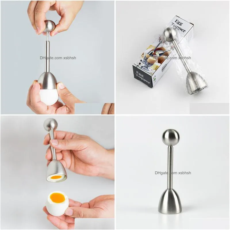 100pcs special stainless steel egg opener 304 stainless steel eggshell topper cutter accessories cooking tool