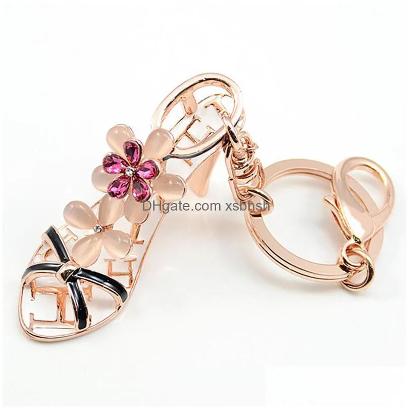 fancy metal high heel shoe model keychain keyring wedding favors party accessories wedding favors baby shower souvenir
