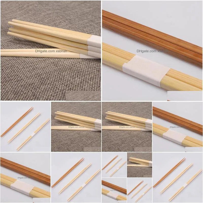 100 pairs japan style bamboo sushi chopsticks natural disposable two pointy tableware dinning set for restaurant